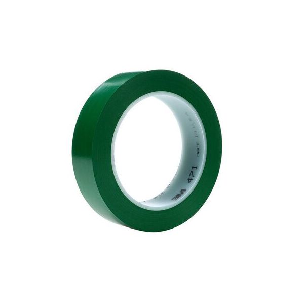 3M 471 SCOTCH PLASTIC TAPE GREEN (72x 12MM x 33MTR)